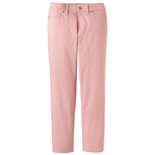 機能付きカラーパレットクロップドパンツ 股上浅め 接触冷感 美脚パンツ セシール Cecile