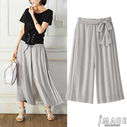 サイドプリーツスカーチョ セシール Cecile