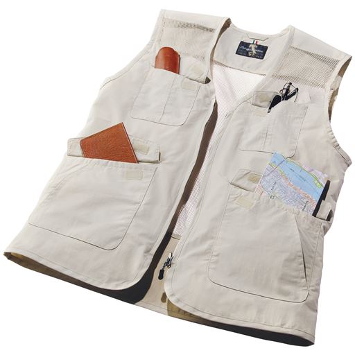 フィッシャーマンズメッシュベスト セシール Cecile