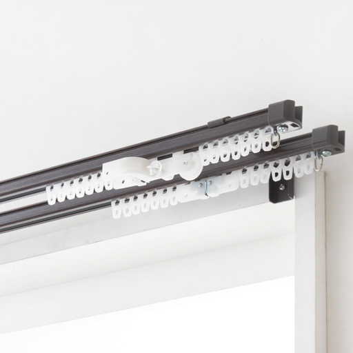 木目調伸縮カーテンレール セシール Cecile