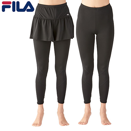 Fila 水陸両用レギンス ショートパンツセット セシール Cecile