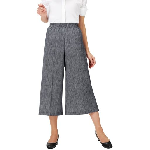 高島ちぢみ キュロットパンツ セシール Cecile 高島ちぢみ キュロットパンツ セシール Cecile