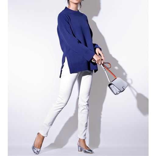 ハイネックロングニット セシール Cecile