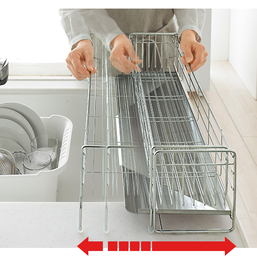 幅が広がるスライド水切り深型タイプ/小物ポケット付 通販 ...