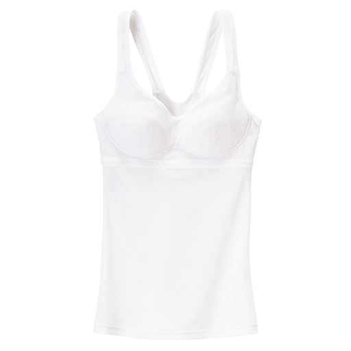 スポブラ内蔵タンクトップ<br><br>ホワイト