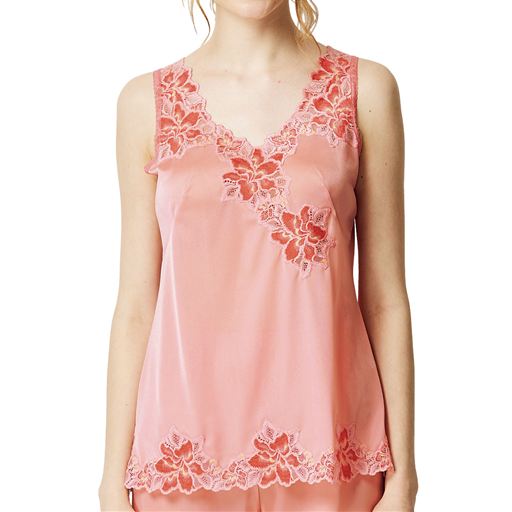 ラウンドキャミソール 日本製レーシィランジェリー セシール Cecile