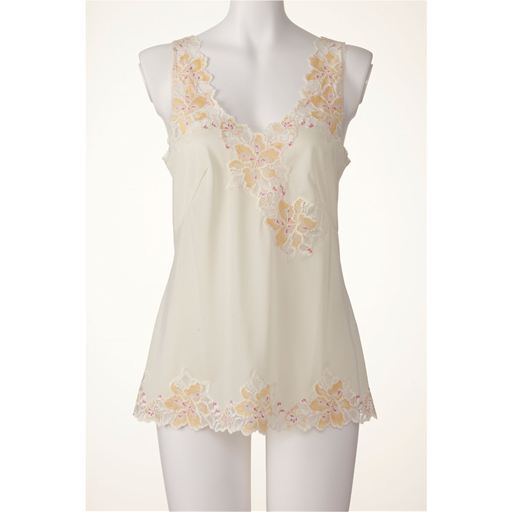 ラウンドキャミソール 日本製レーシィランジェリー セシール Cecile