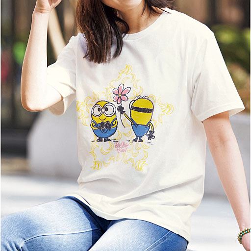 プリントtシャツ ミニオン セシール Cecile プリントtシャツ ミニオン セシール Cecile