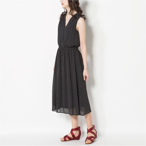 ドットプリントワンピース セシール Cecile