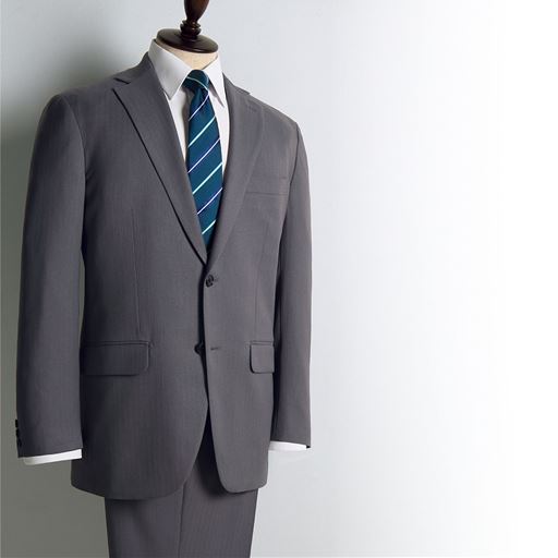 横ストレッチで動きやすい アジャスター付き軽量メンズビジネススーツ セシール Cecile