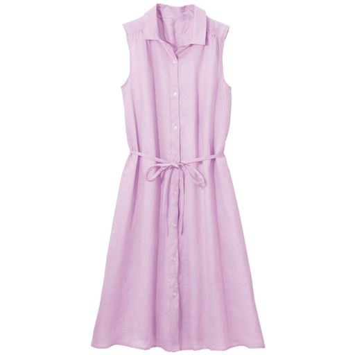 フレンチリネンシャツワンピ セシール Cecile