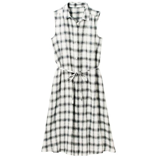 フレンチリネンシャツワンピ セシール Cecile フレンチリネンシャツワンピ セシール Cecile