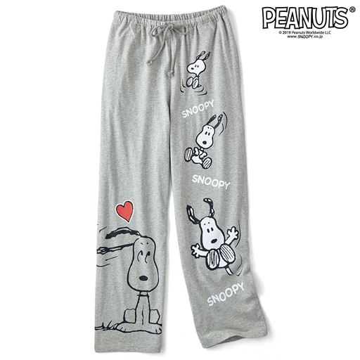 コットン100 長パンツ Snoopy セシール Cecile