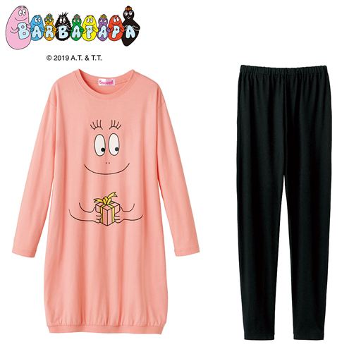 Tタイプパジャマ バーバパパ 綿100 セシール Cecile Tタイプパジャマ バーバパパ 綿100 セシール Cecile
