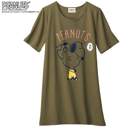 Tシャツ スヌーピー L 8l セシール Cecile