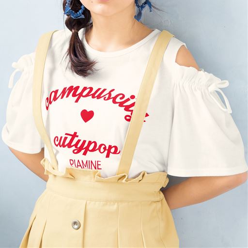 肩あきtシャツ セシール Cecile