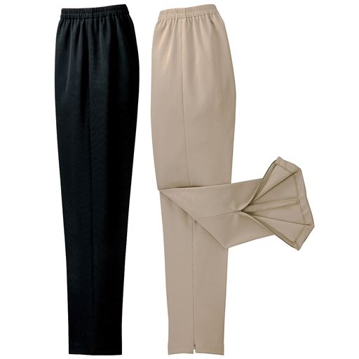 ラクラクひざ出し撥水パンツ 色違い2枚組 セシール Cecile