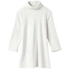 UVカットルーズネックTシャツ(7分袖)(綿100%・2丈展開・洗濯機OK)