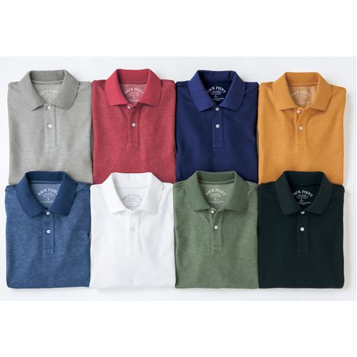 さらっとした肌ざわりでお手入れがラクな多機能ポロシャツ。