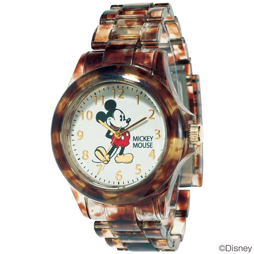 べっ甲調リストウォッチ ディズニー セシール Cecile べっ甲調リストウォッチ ディズニー セシール Cecile