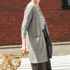 レディース ロングカーディガン コットン 綿100 通販 セシール Cecile