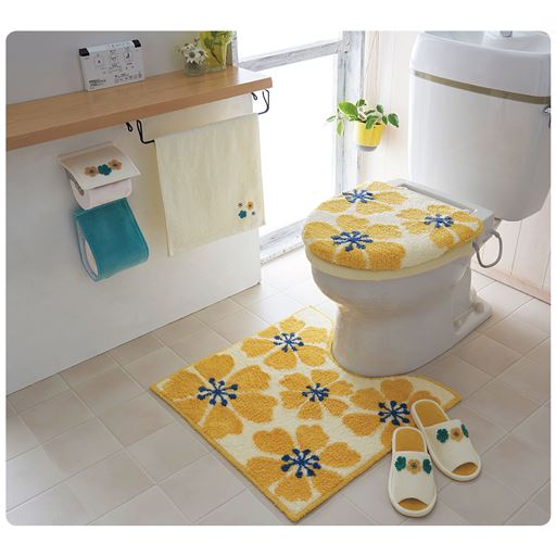 トイレマット 北欧花柄 セシール Cecile