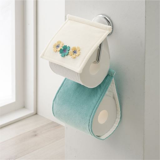 ペーパーホルダーカバー 北欧花柄 セシール Cecile