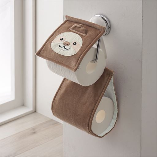 ペーパーホルダーカバー アニマル セシール Cecile