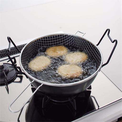 ラバーゼ 鉄の揚げ鍋 3点セット セシール Cecile