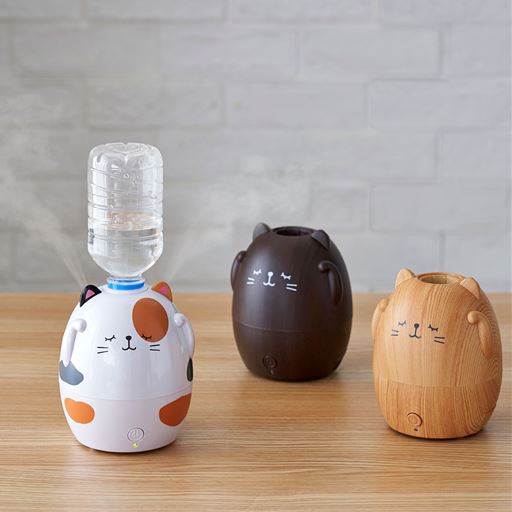 うるおいにゃんこペットボトル加湿器 セシール Cecile