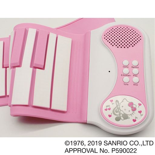 ハローキティロールアップピアノ49鍵 セシール Cecile ハローキティロールアップピアノ49鍵 セシール Cecile