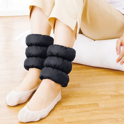 羽毛の足首ウォーマー セシール Cecile