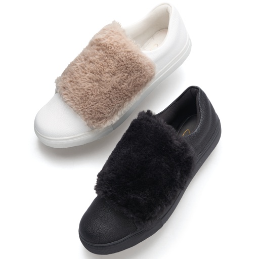 フェイクファースニーカー セシール Cecile