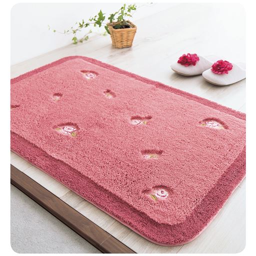 玄関マット ふかふか 刺繍デザイン セシール Cecile