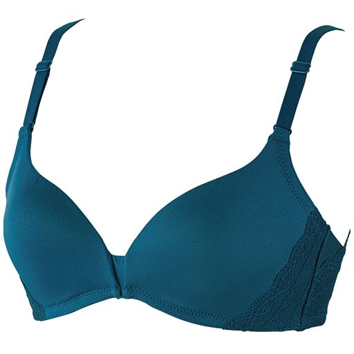 サイドすっきりしっかりフィットの3dブラ ワンダフルフィット ノンワイヤー 3 4モールドカップ セシール Cecile