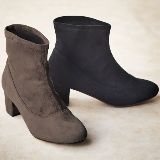ストレッチショートブーツ 4e セシール Cecile
