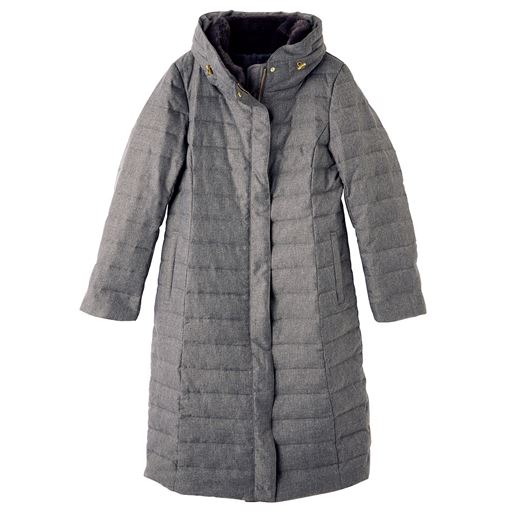 ダウンコート エコファー付き 選べる2丈 手洗いok 静電防止 撥水 セシール Cecile