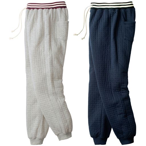 キルトパンツ 男女兼用 セシール Cecile