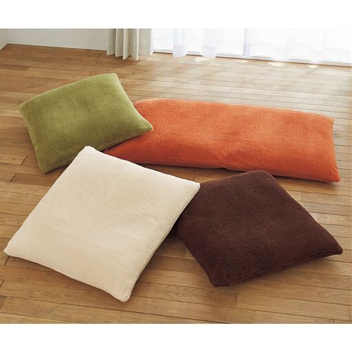 座布団カバー ふわふわ毛布生地 セシール Cecile