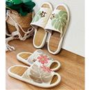 ひんやり竹スリッパ(ハワイアンキルト柄)