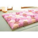 軽量タイプ手作り綿わた敷きふとん ■カラー:ピンク系の小イメージ
