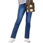 ニットデニムストレートパンツ スマートニットジーンズ 選べる4レングス 洗濯機ok セシール Cecile