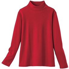 ロングカーディガン ハイネックカットソー あったか機能セミワイドパンツコーデ セシール Cecile