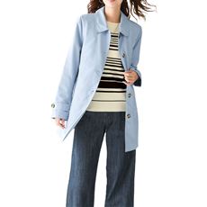 花粉がつきにくいステンカラーコート(ライナー付き)