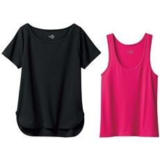 バンセルTシャツ・タンクトップ2点セット(吸汗速乾・UVカット・抗菌防臭・接触冷感)