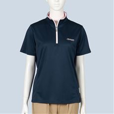 ジップ使いTシャツ(DUNLOP REFINED)(UVカット・吸汗速乾・洗濯機OK)