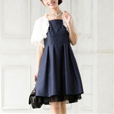 おすすめネイビー半袖ワンピース 通販 セシール Cecile