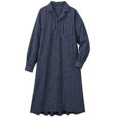 レディース シャツワンピース 紺 ネイビー系 通販 セシール Cecile