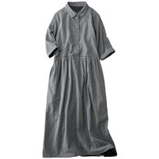 ラクロンダブルガーゼワンピース(洗濯機OK・シワになりにくい)