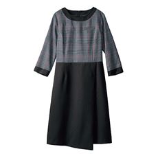 オフィスワンピース グレー系 通販 セシール Cecile オフィスワンピース グレー系 通販 セシール Cecile